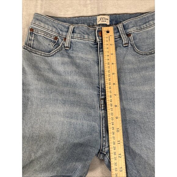 J.Crew Skinny Flare Jeans High-Rise Re-imagined Denim Blue Y2K Women's Sz 29 T - Picture 4 of 11